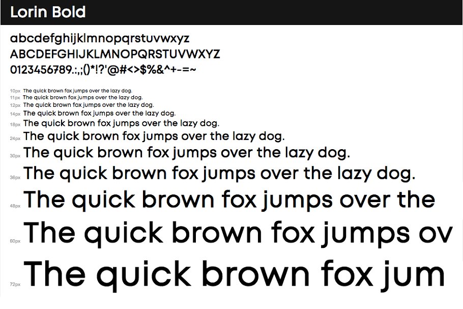 Lorin Bold Font preview